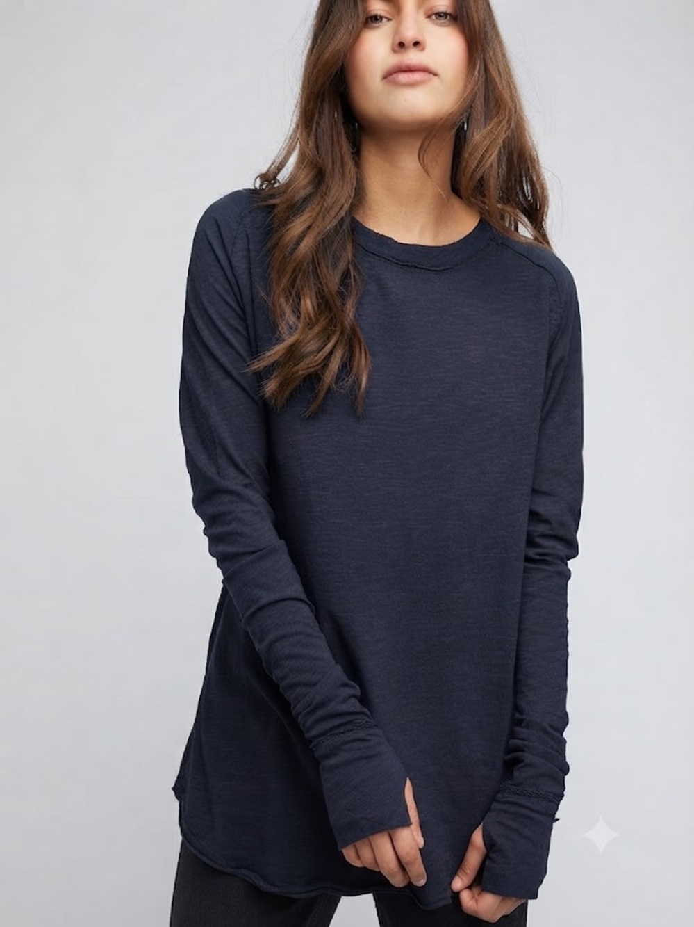 We The Free by Free People Arden Tee Long Sleeve - #350
